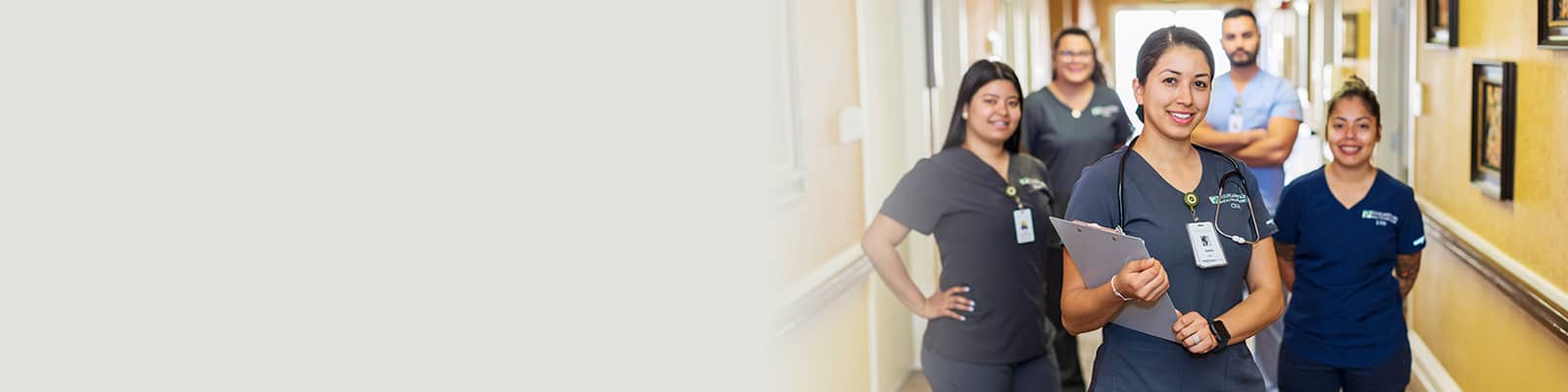 Group of smiling nurses