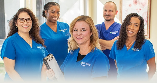 Group of smiling nurses